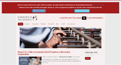Desktop Screenshot of consorziofarsiprossimo.org