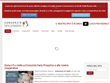 Tablet Screenshot of consorziofarsiprossimo.org